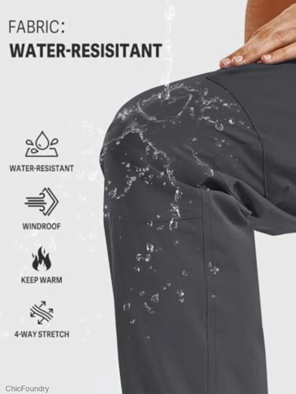 Men's Cargo Hiking Pants Lightweight Quick Dry Outdoor Sweatpants Multi Pockets